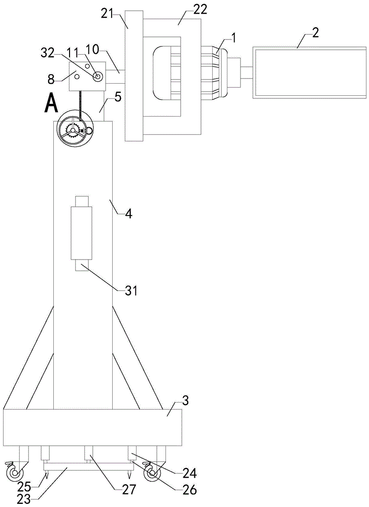 一种室内管线铺设用打孔装置的制作方法