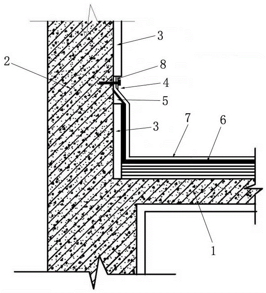 FS保模一体化板外墙防水层固定施工方法与流程