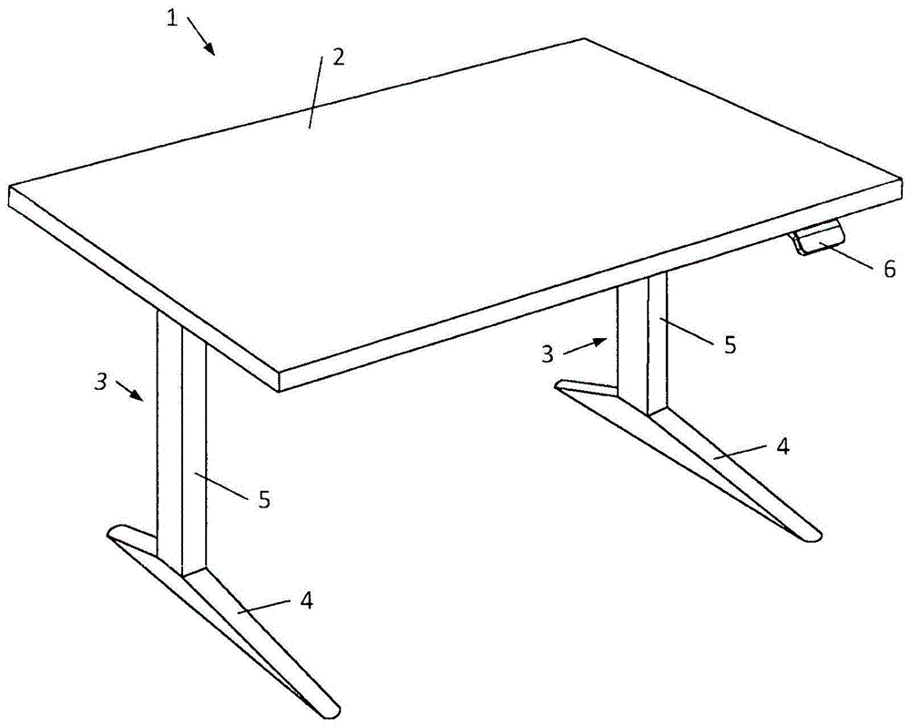 高度可调节的桌子的制作方法