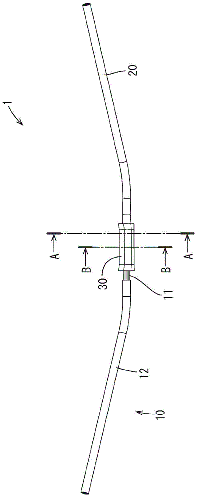 电线的连接结构及线束的制造方法与流程