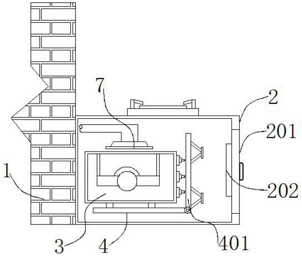 一种易拆装的橱柜式储水热水器的制作方法