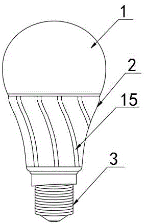 一种LED球泡灯的散热结构的制作方法