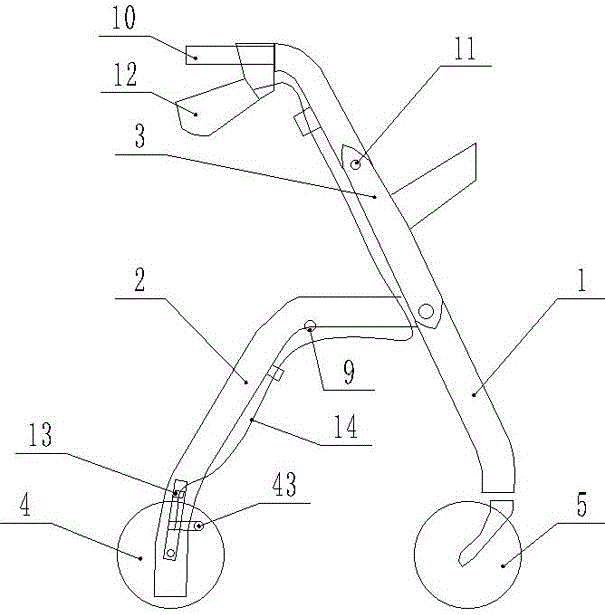 一种轮柱自动转换式四轮助行装置的制作方法