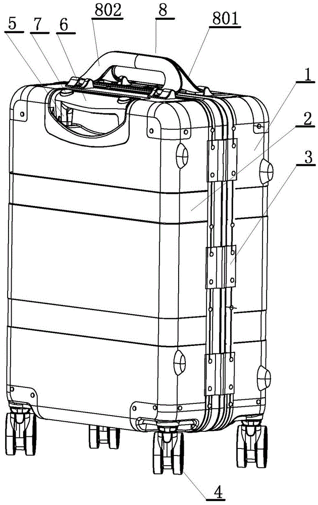 一种随身携带行李箱的制作方法