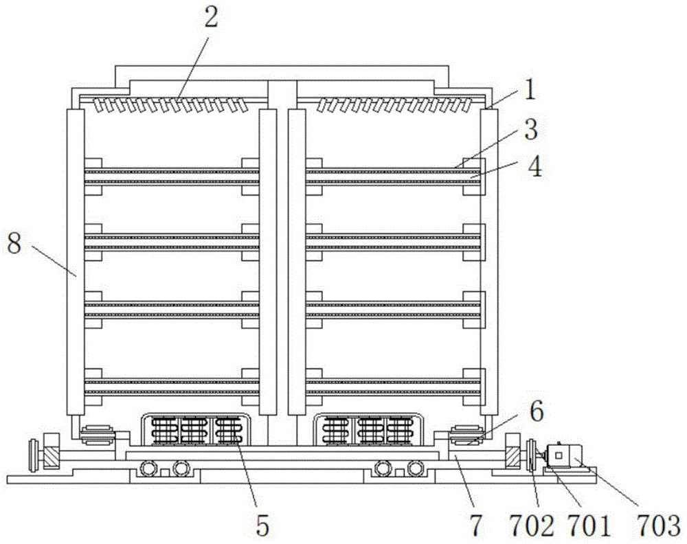 一种立式重型拉出式抽屉货架的制作方法