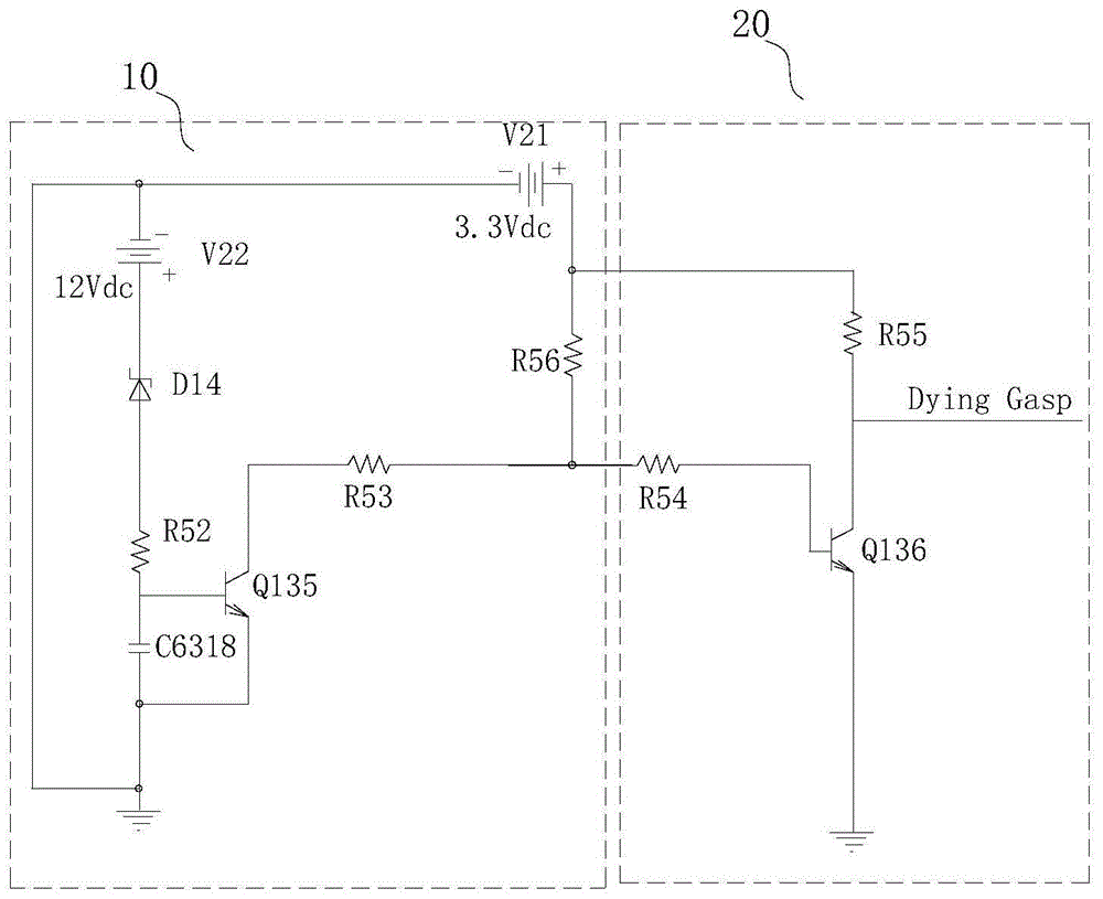 电源掉电信号检测电路的制作方法