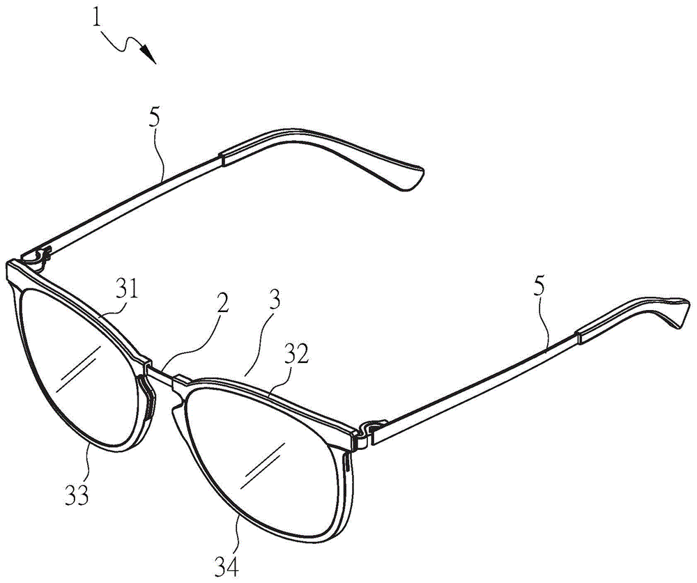 具有可替换镜框的眼镜结构的制作方法