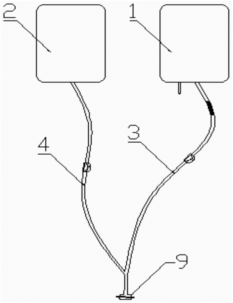 一种双联双袋多接头腹膜透析液系统的制作方法