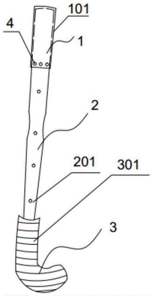 一种曲棍球杆的制作方法