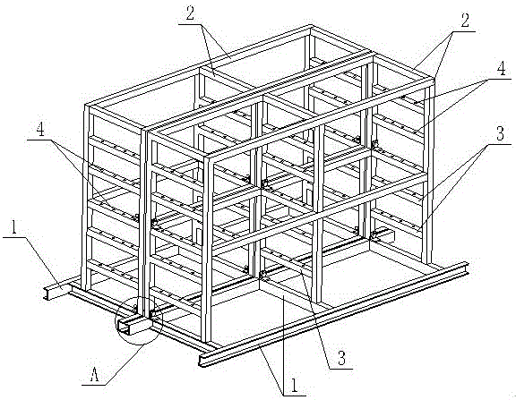 一种反渗透膜壳安装支架的制作方法