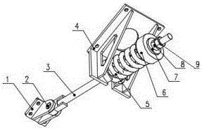 颚式破碎机弹簧拉杆装置的制作方法