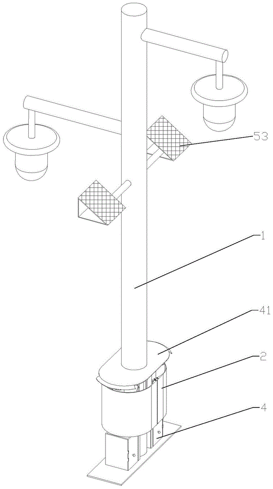 交通标志及照明灯路侧杆柱防撞装置的制作方法
