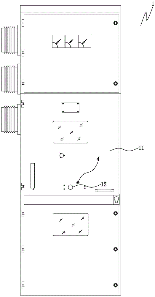 一种可封盖摇柄孔的KYN高压柜的制作方法