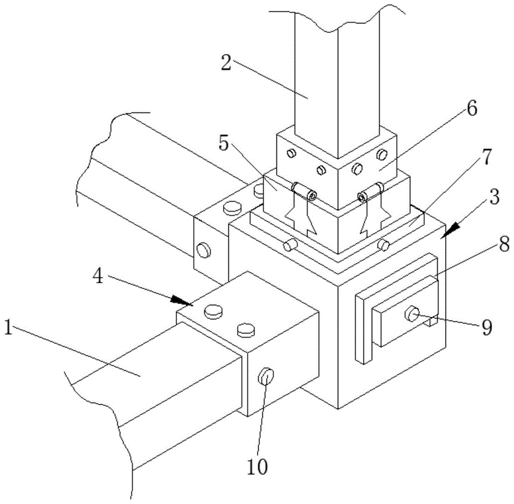一种钢结构厂房安装用方管连接装置的制作方法