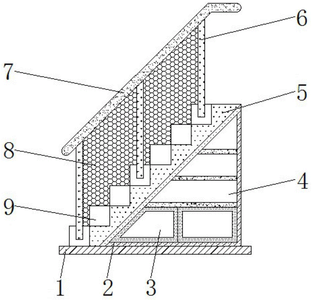 一种高强度防震预制楼梯的制作方法