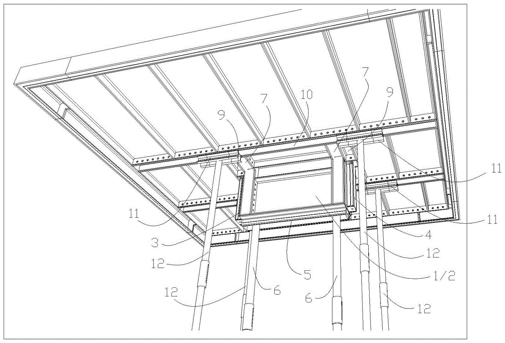 板底下挂梁加固结构的制作方法