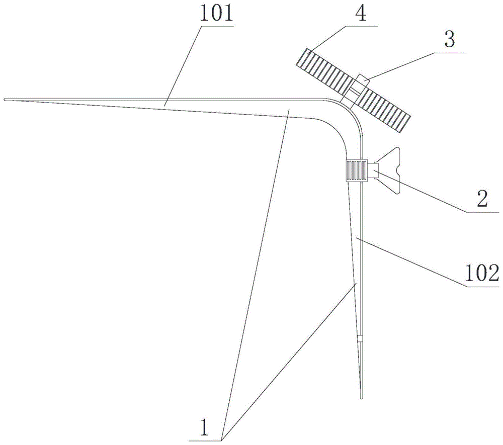 L型吊模模板限位装置的制作方法