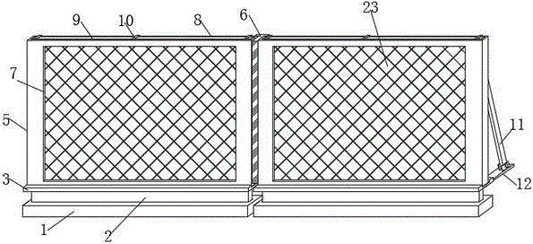 一种露天爆破用可拼接式钢网防护墙的制作方法