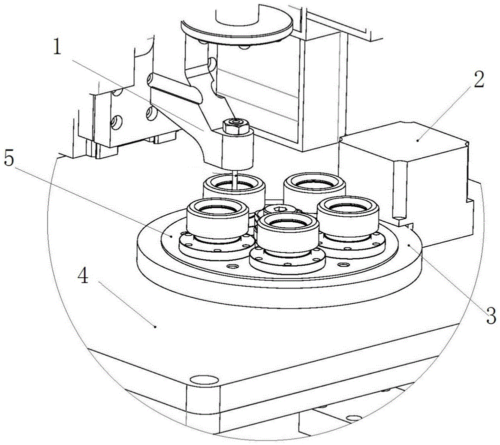 CCD多点微孔自动定位五连打喷丝头冲孔装置的制作方法