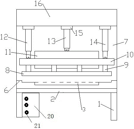 一种防火门用闭门器垫板模具的制作方法