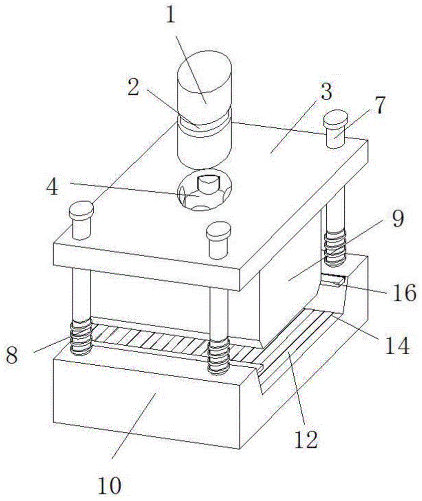 一种连续折弯的双折边液压机模具的制作方法