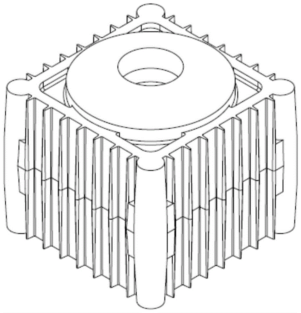 一种电磁计量泵散热壳体的中心定位工装的制作方法