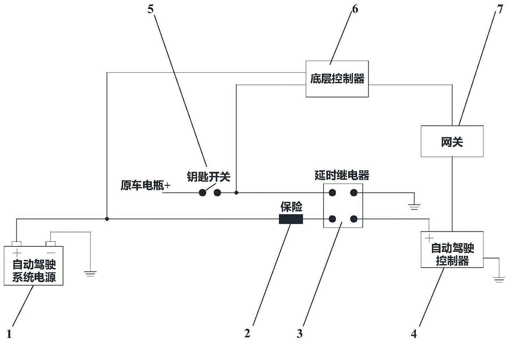 一种自动驾驶控制器延时断电系统的制作方法