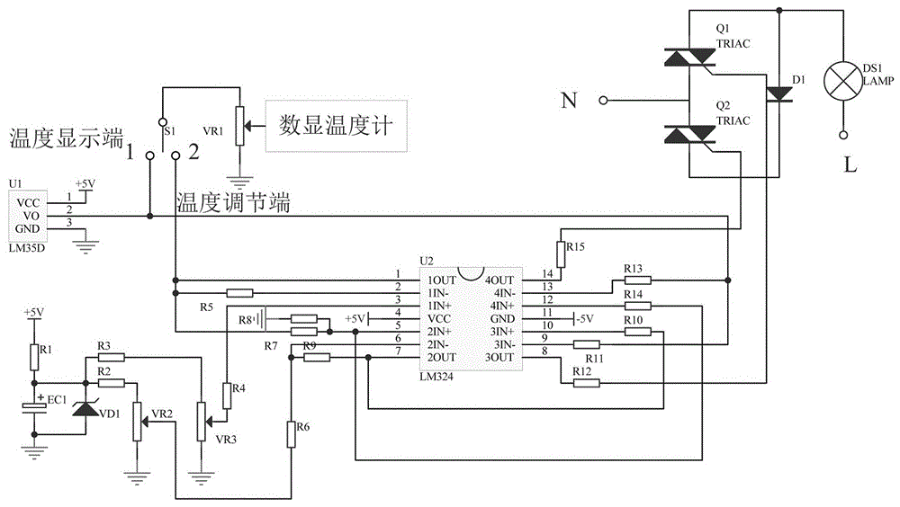 一种温控神经外科烘烤功率控制电路的制作方法