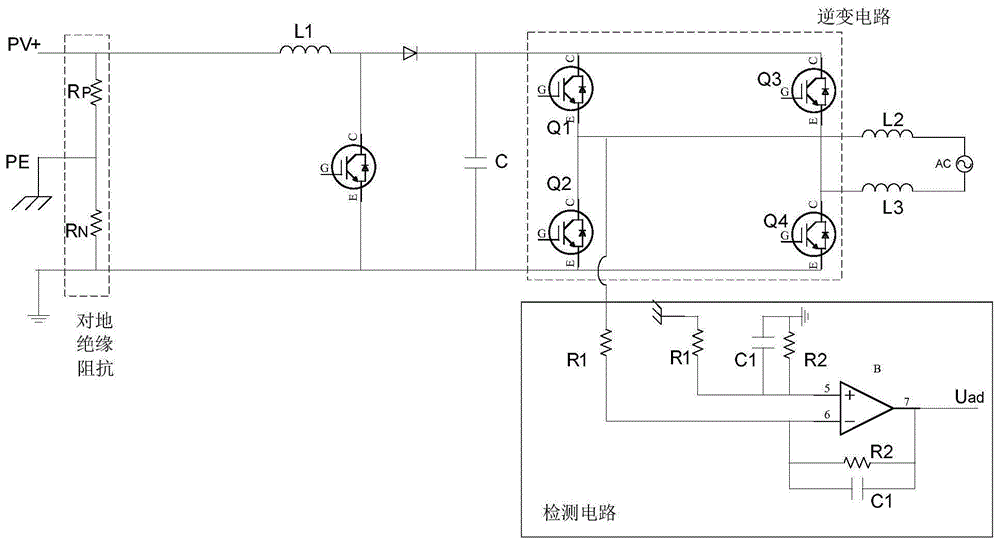 光伏阵列对地绝缘阻抗的检测电路、方法和光伏逆变器与流程