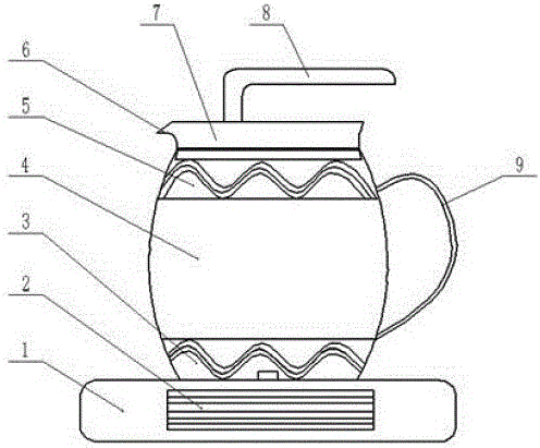 一种分体式自动加热茶壶的制作方法