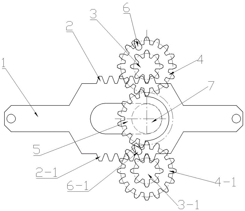 一种齿条传动的圆周转动机构的制作方法