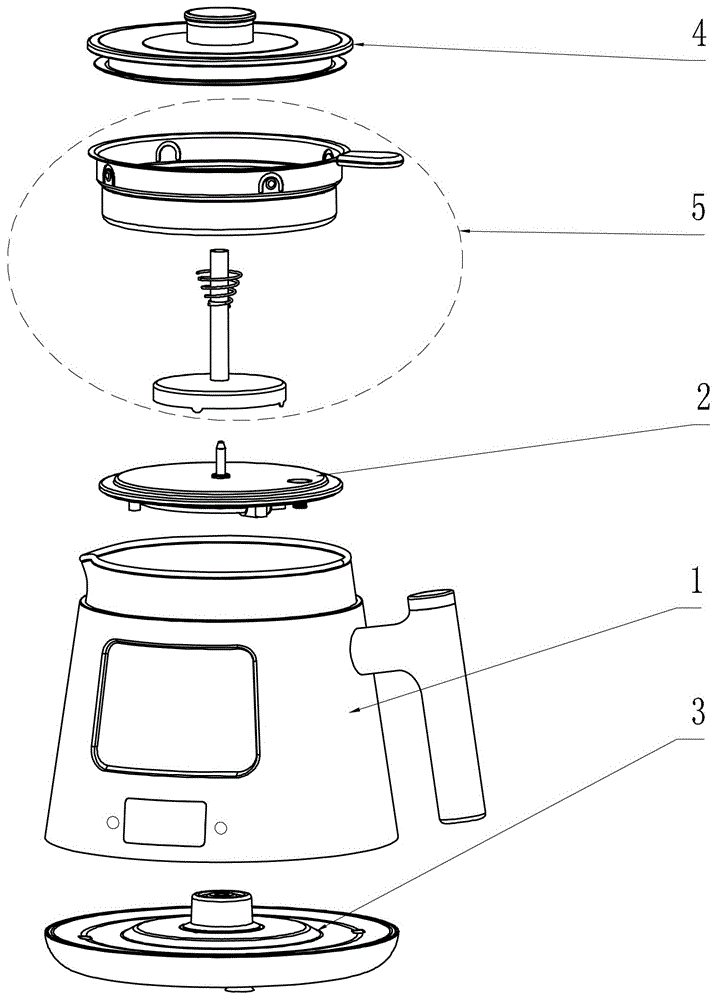 喷淋式煮茶器的制作方法