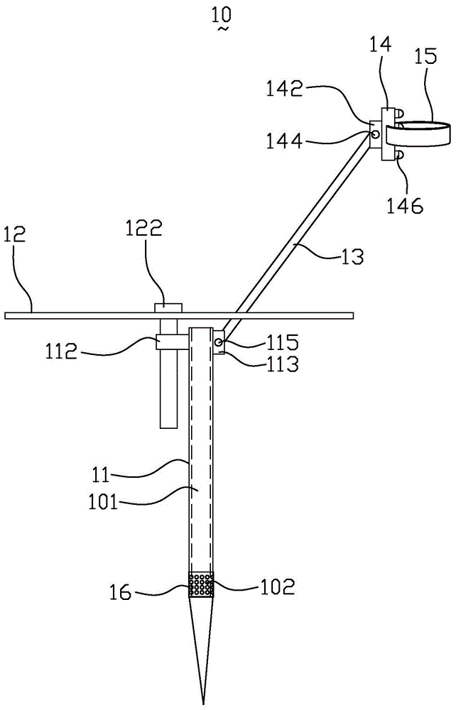 本实用新型涉及支架技术领域,特别涉及一种树木支撑架.