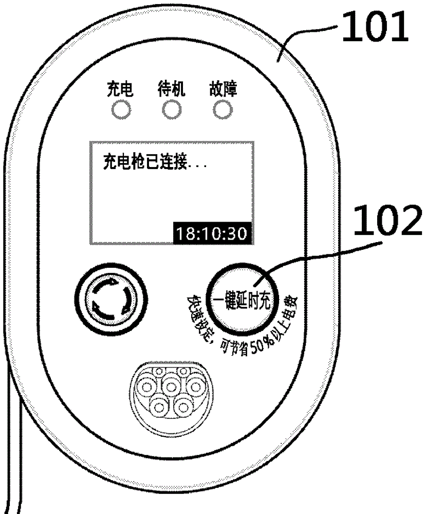 一种设有一键延时充电功能的充电桩的制作方法