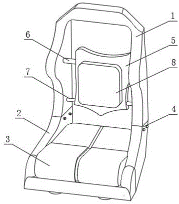 一种基于蜂窝夹芯复合板的汽车座椅框架装置的制作方法