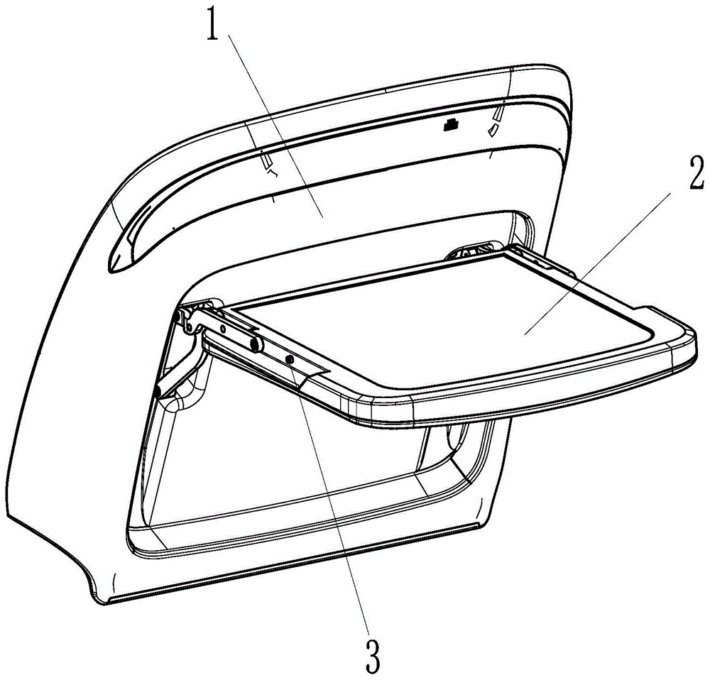 汽车前排座椅加装后背小桌板组件的制作方法