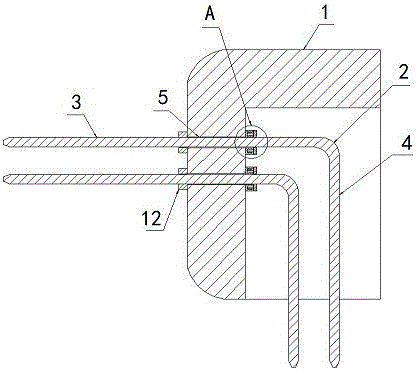 一种带折弯角的线对板连接器的制作方法
