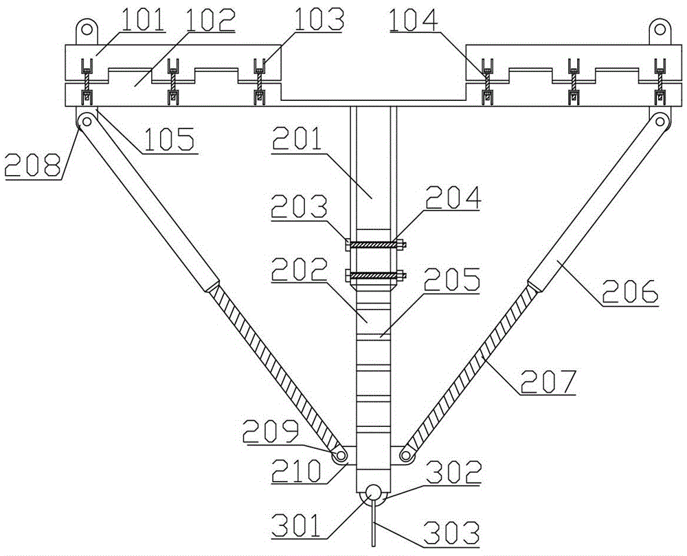一种六四式铁路军用梁的体外预应力支撑装置的制作方法