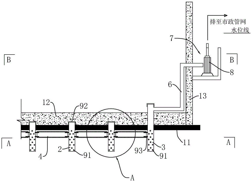 地下室抗浮排水结构的制作方法