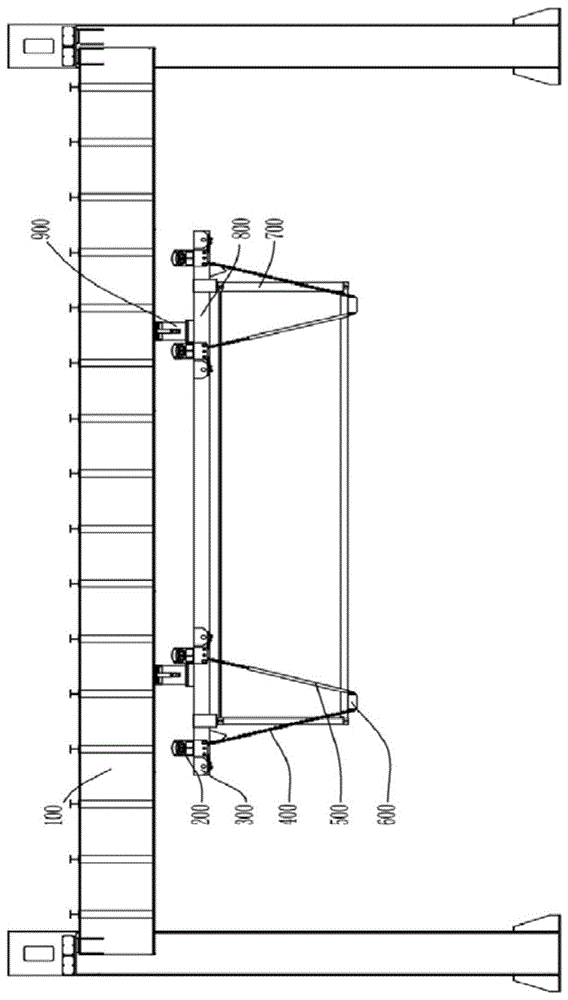 用于悬挂式轨道交通运输的集装箱吊运保护运输装置的制作方法