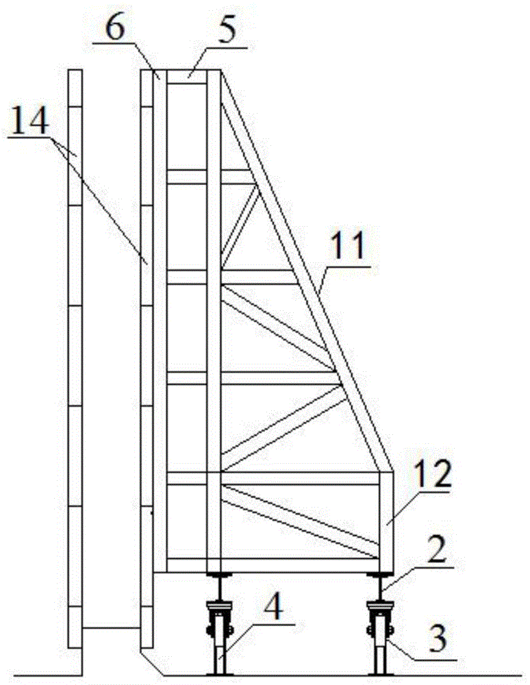 一种桁架式模板支撑架及模板支撑结构的制作方法