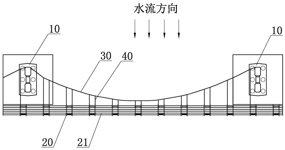 一种水平悬索钢栈桥的制作方法