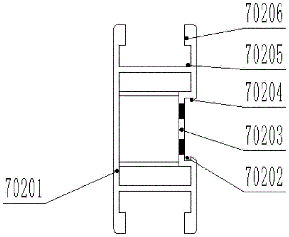 一种双面开口的左右立柱连接装置的制作方法