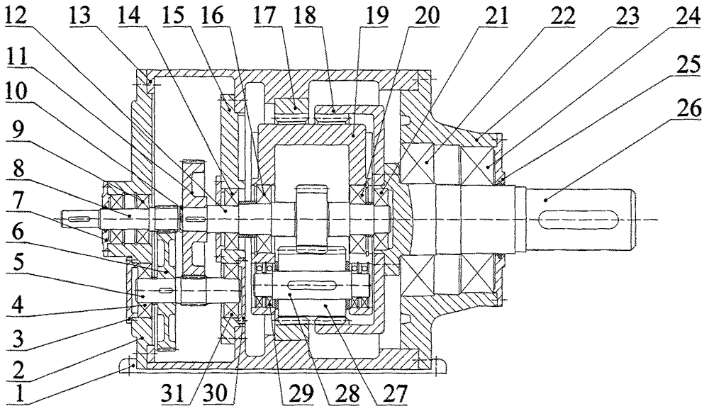 一种混联行星减速机的制作方法