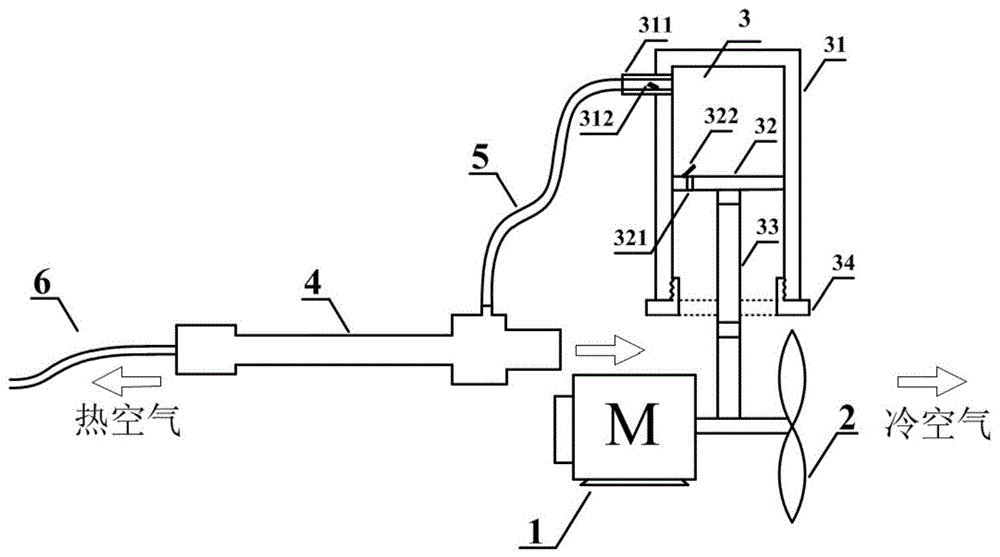一种基于涡流管的便携式冷热两用电扇的制作方法