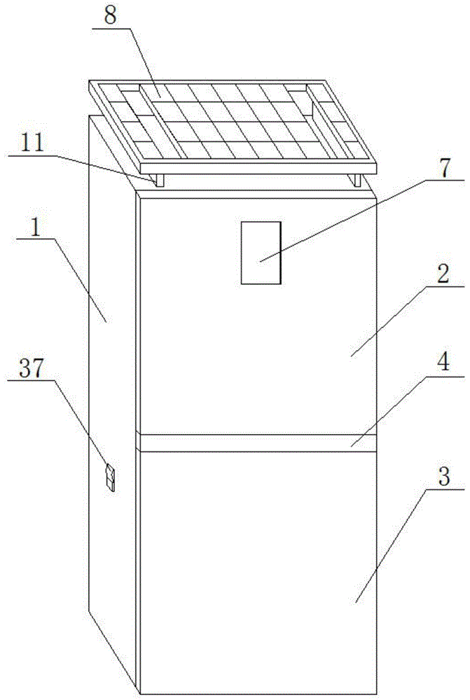 一种智能太阳能加湿消毒一体柜的制作方法