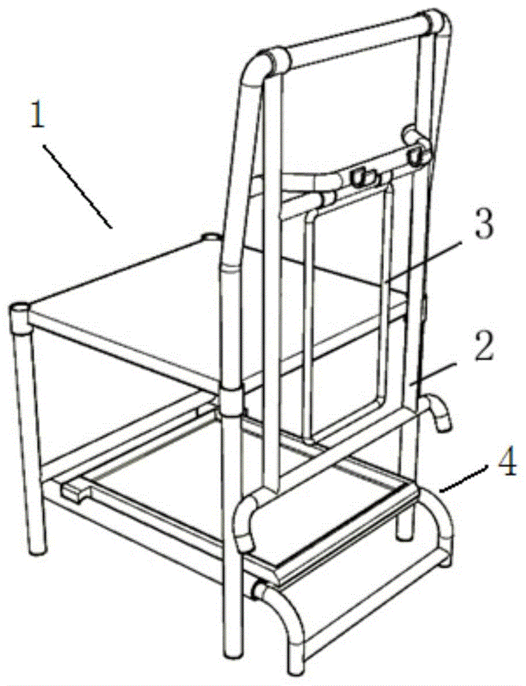 一种可展开出晾衣架的座椅的制作方法