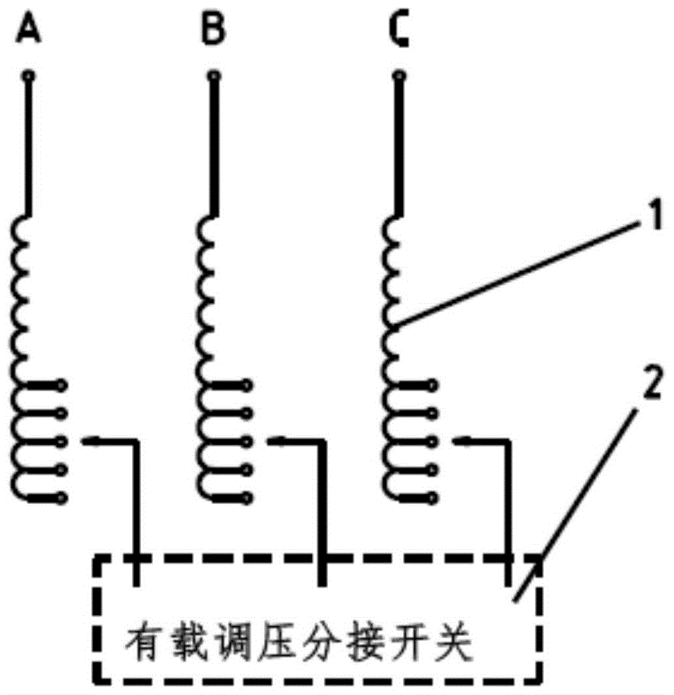 所述的主变压器的副边与所述的调压变压器的副边头尾串联,其中, 当所
