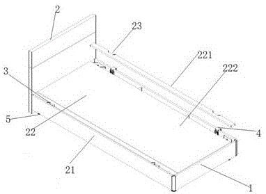 一种可拼接的床的制作方法