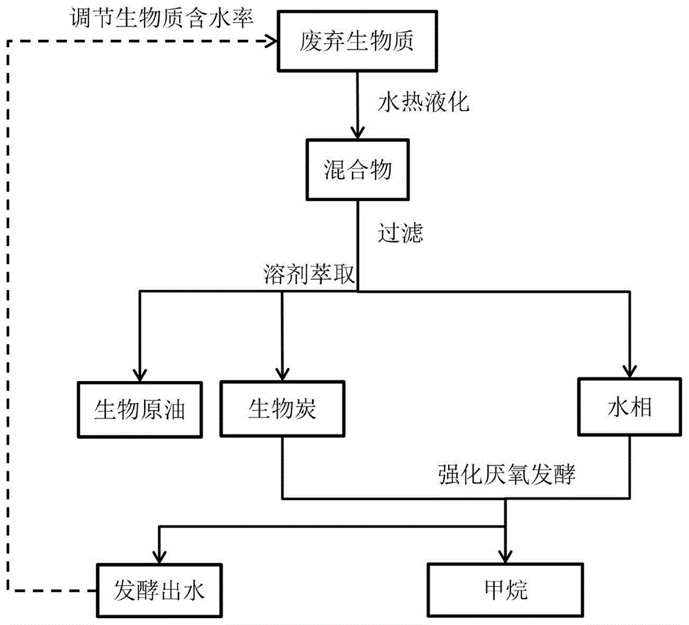 一定温度,压力下,利用水的特殊效应,将生物质转化为液体燃料或化学品